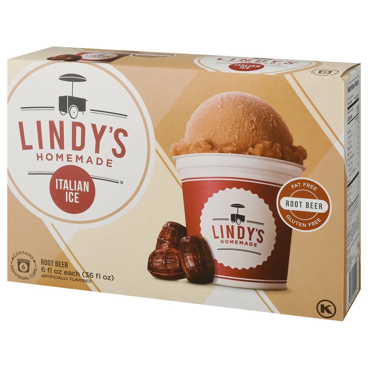 slide 8 of 17, Lindy's Homemade Root Beer Italian Ice 6 - 6 fl oz Cups, 6 ct