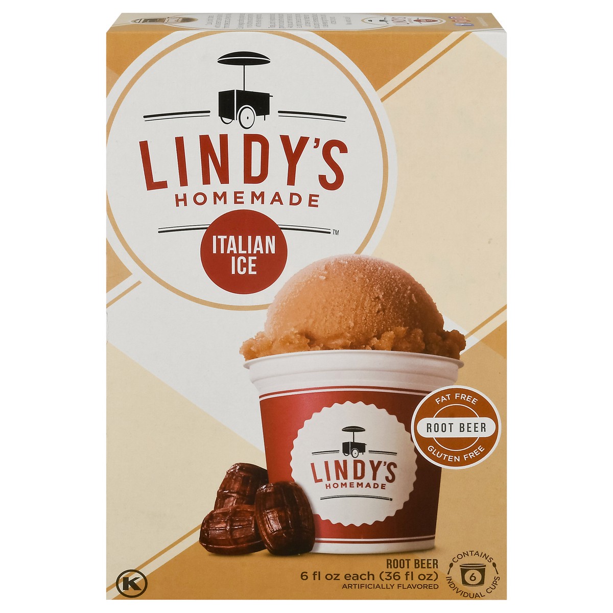 slide 11 of 17, Lindy's Homemade Root Beer Italian Ice 6 - 6 fl oz Cups, 6 ct