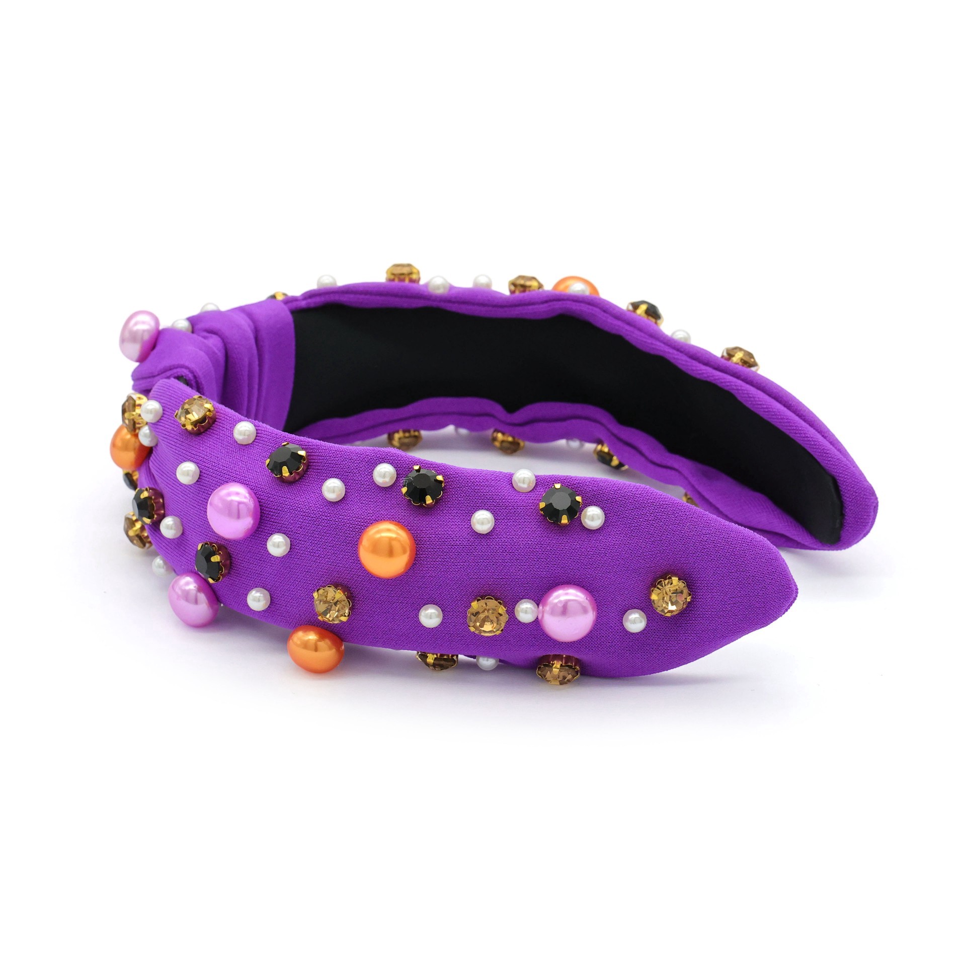 slide 2 of 4, Purple Gem Headband By Celebrate It, adult
