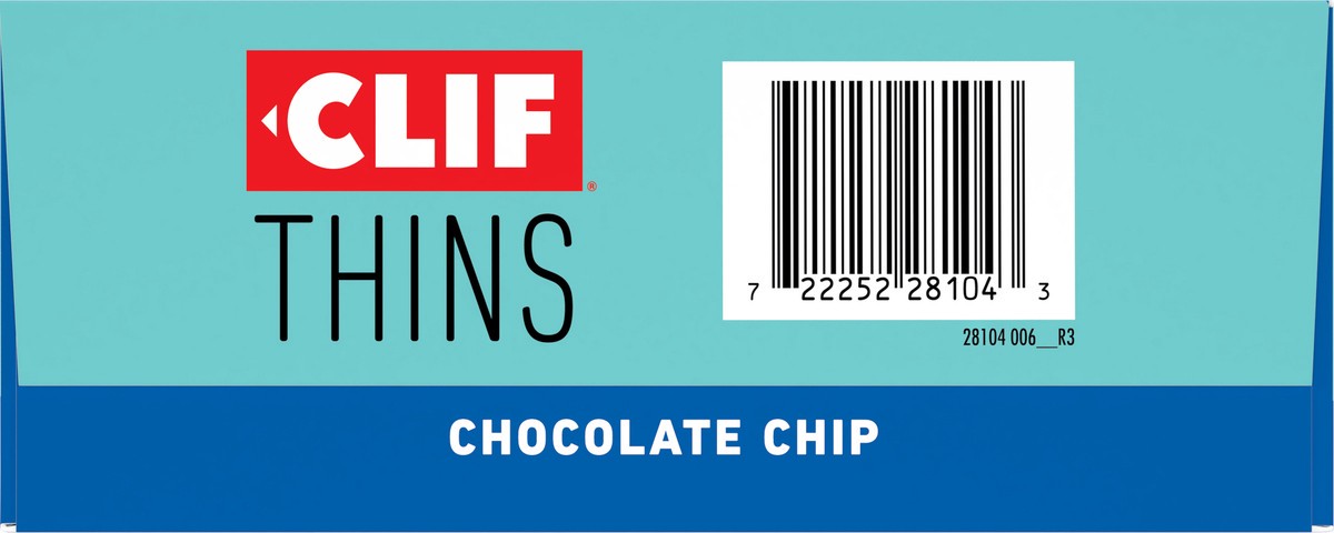 slide 4 of 9, CLIF Thins Chocolate Chip Crispy Bars 7 - 0.78 oz Packs, 7 ct
