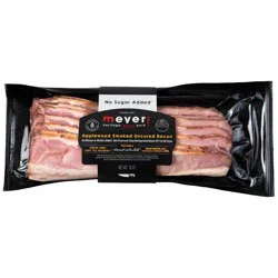 Meyer Heritage Duroc Pork Applewood Smoked Uncured Bacon No Sugar Added - 10 oz