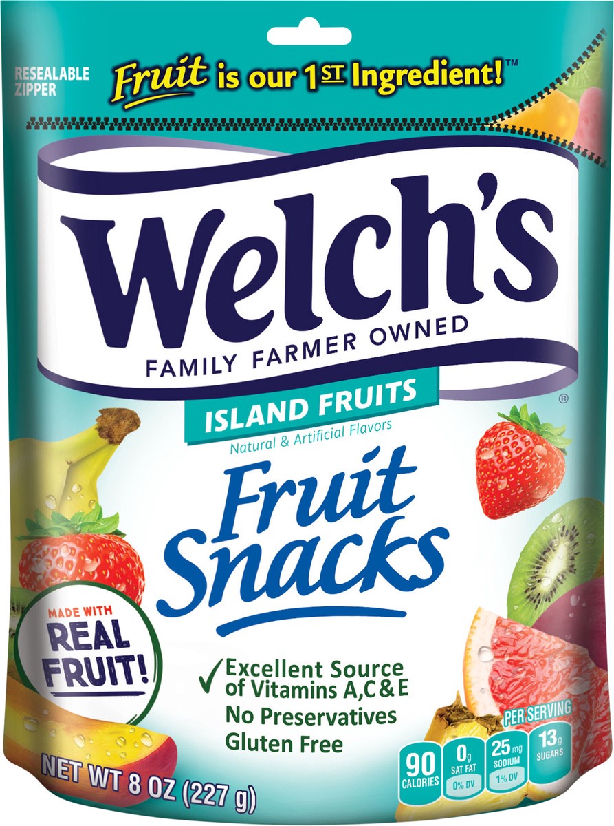 slide 6 of 6, Welch's Island Fruits Fruit Snacks 8oz Stand-up Bag, 8 oz