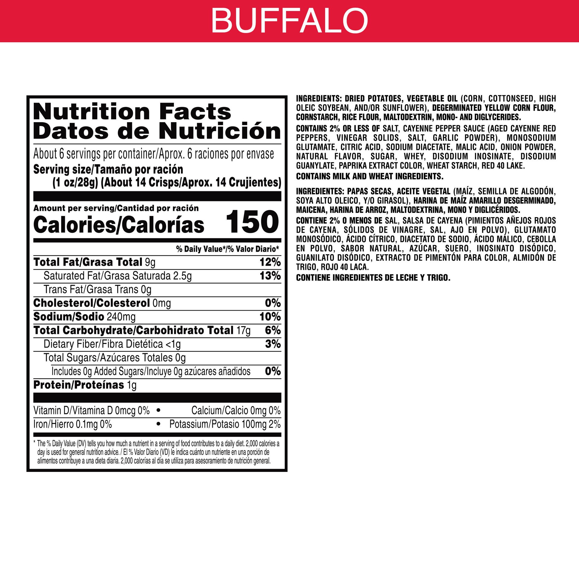 slide 4 of 5, Pringles Scorchin' Potato Crisps Chips, Buffalo, 5.5 oz, 5.5 oz