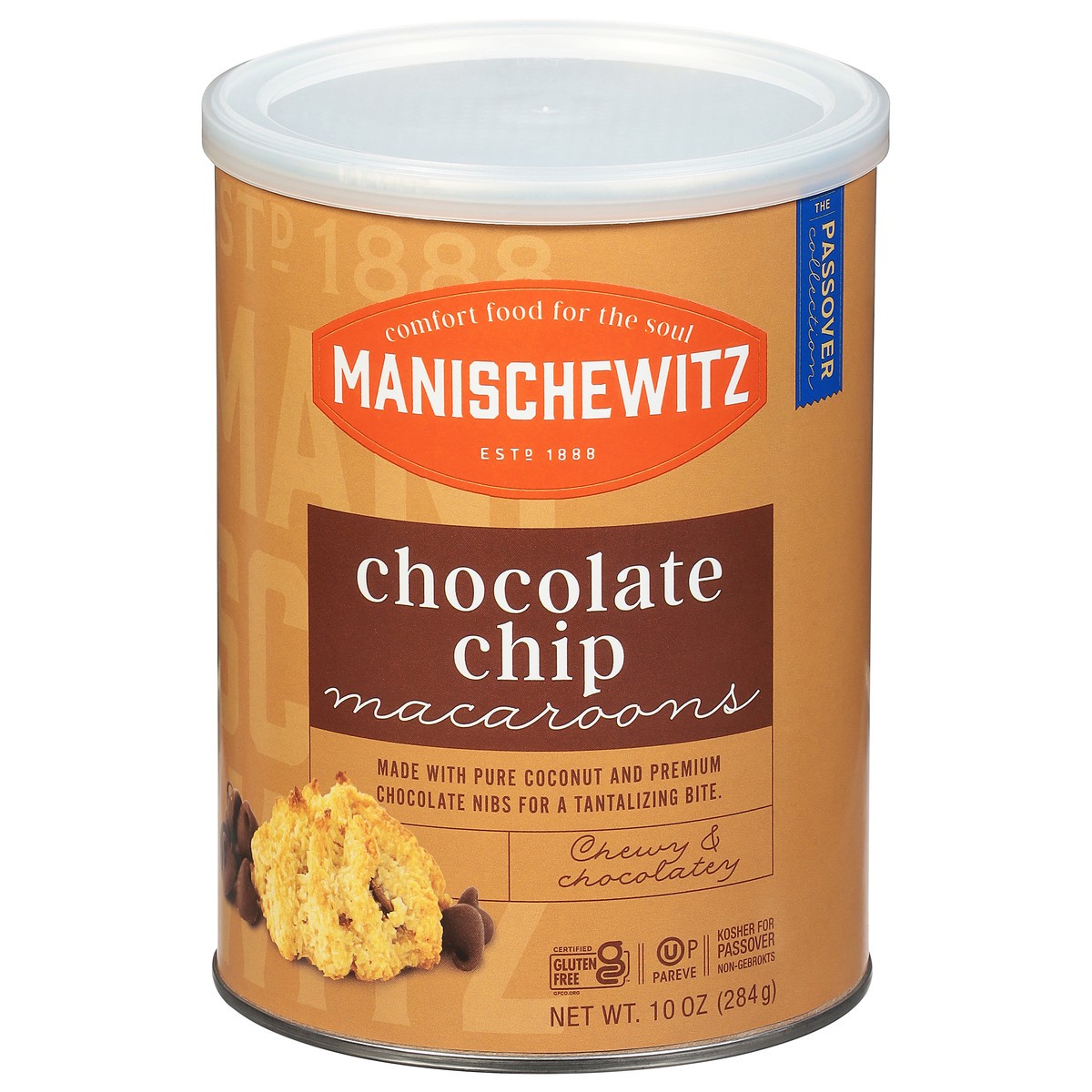 slide 1 of 9, Manischewitz Chocolate Chip Macaroons, 10 oz