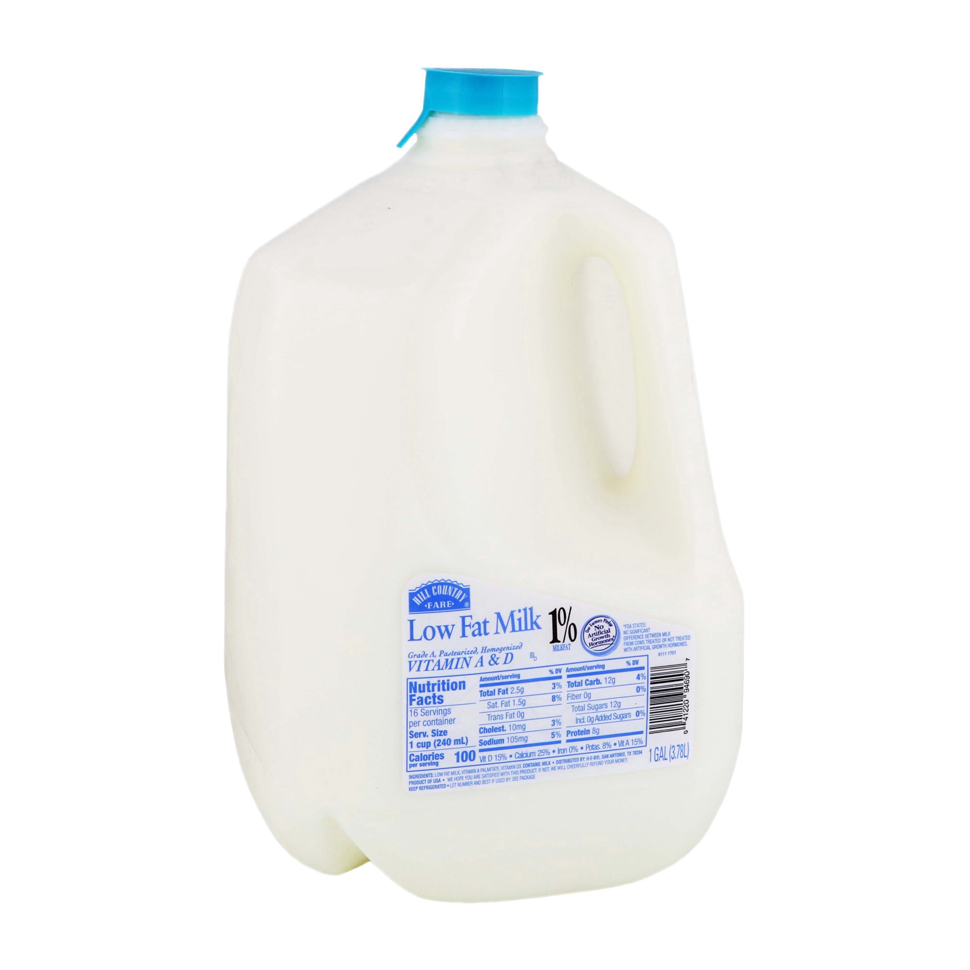 slide 1 of 1, Hill Country Fare Low Fat 1% Milkfat Milk - 1 gal, 1 gal