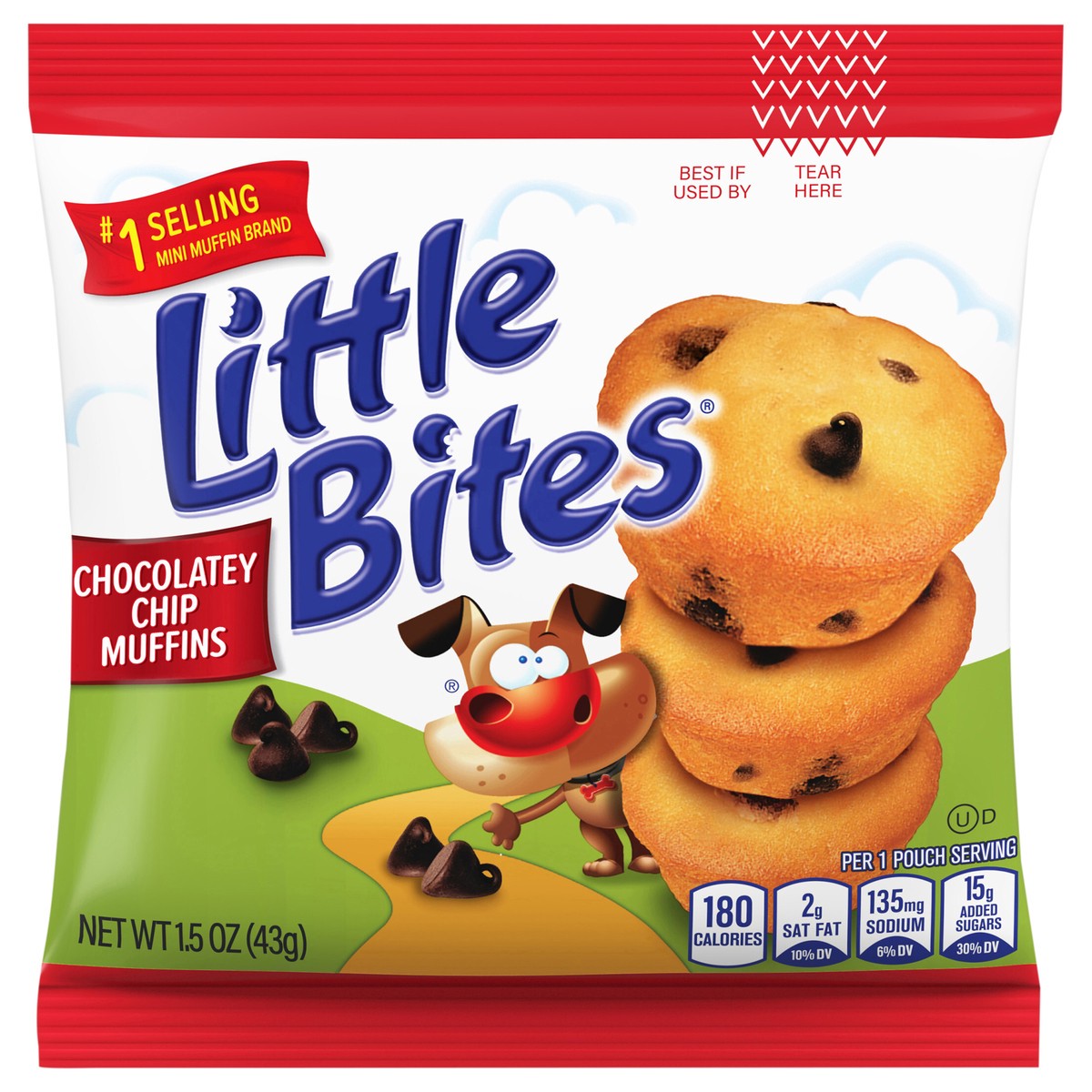 slide 1 of 2, Entenmann's Little Bites Chocolate Chip Muffins, 1.5 oz, 1.5 oz