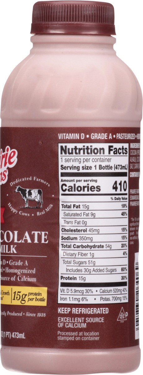 slide 5 of 13, Prairie Farms Chocolate Milk 16 fl oz, 16 fl oz