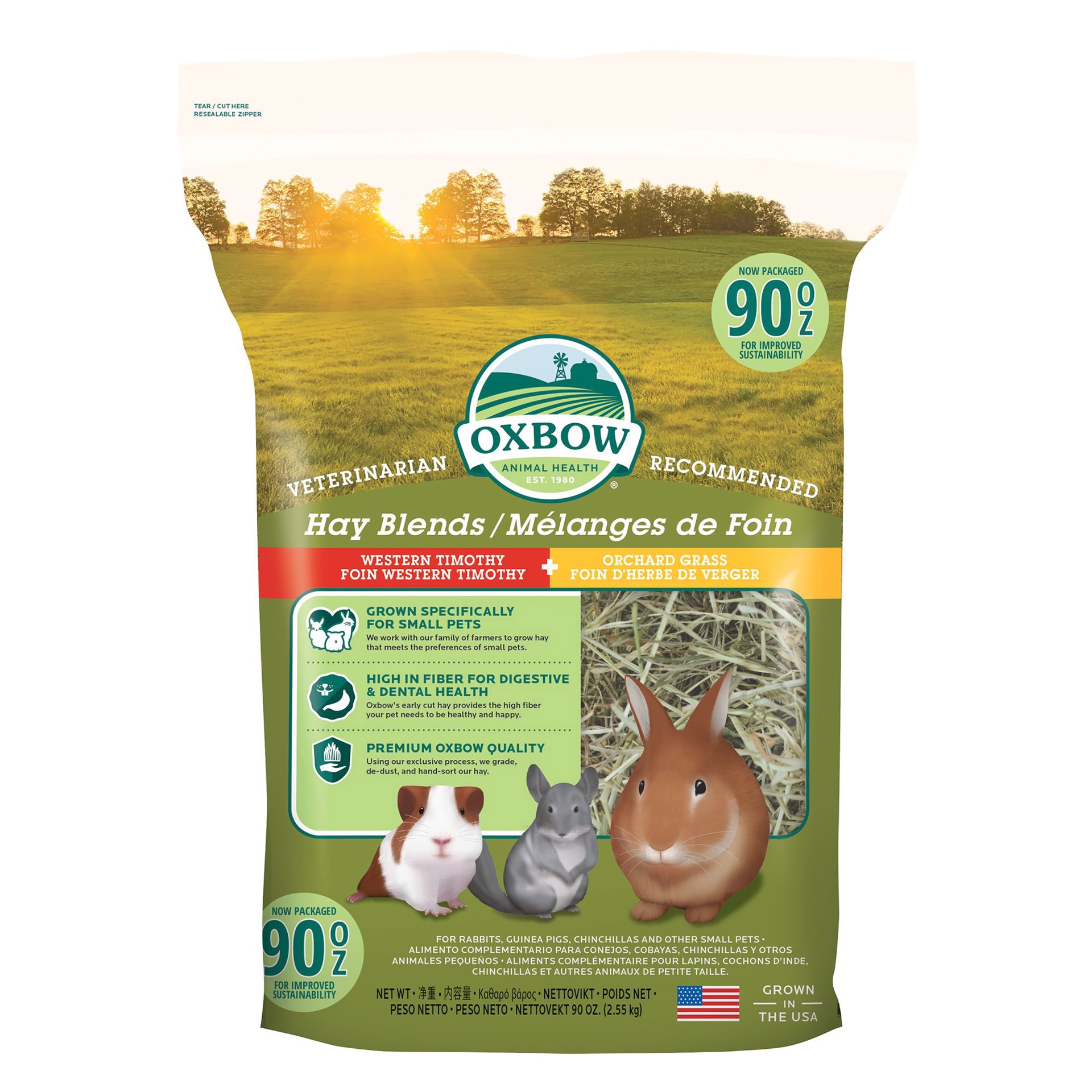 slide 1 of 1, Oxbow Hay Blends Western Timothy and Orchard, 90 oz