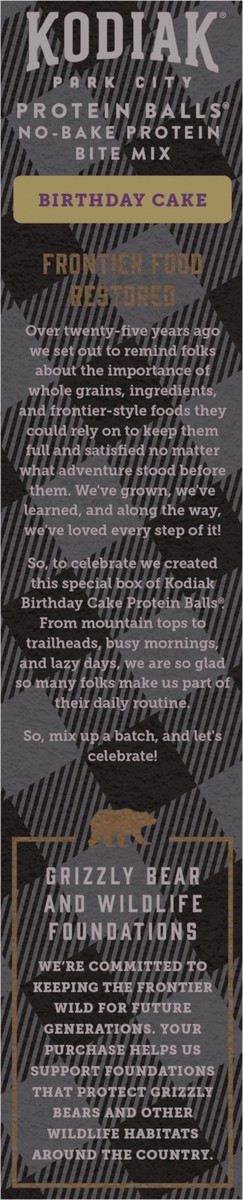 slide 7 of 8, Kodiak Cakes Cakes Protein Balls, Birthday Cake, 12.7 oz