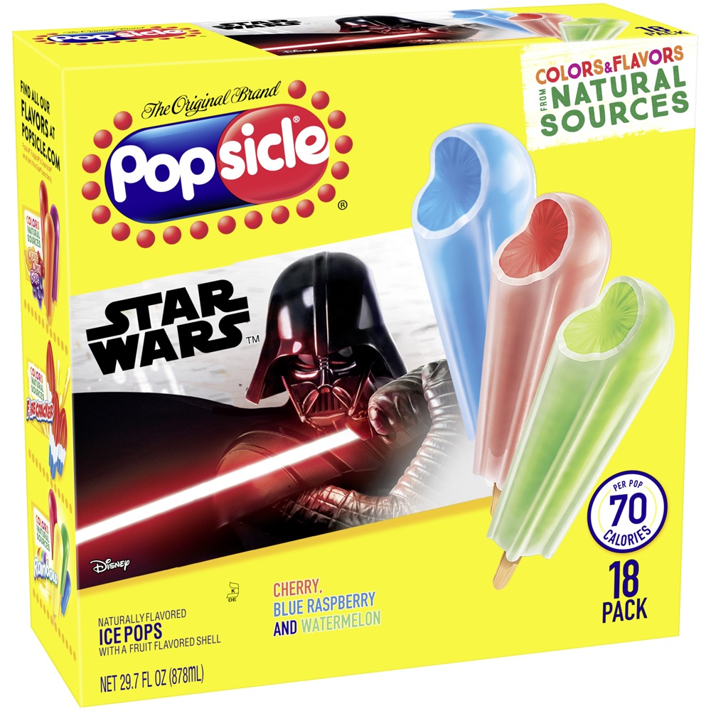 slide 2 of 5, Popsicle Star Wars, 18 ct; 28.8 fl oz