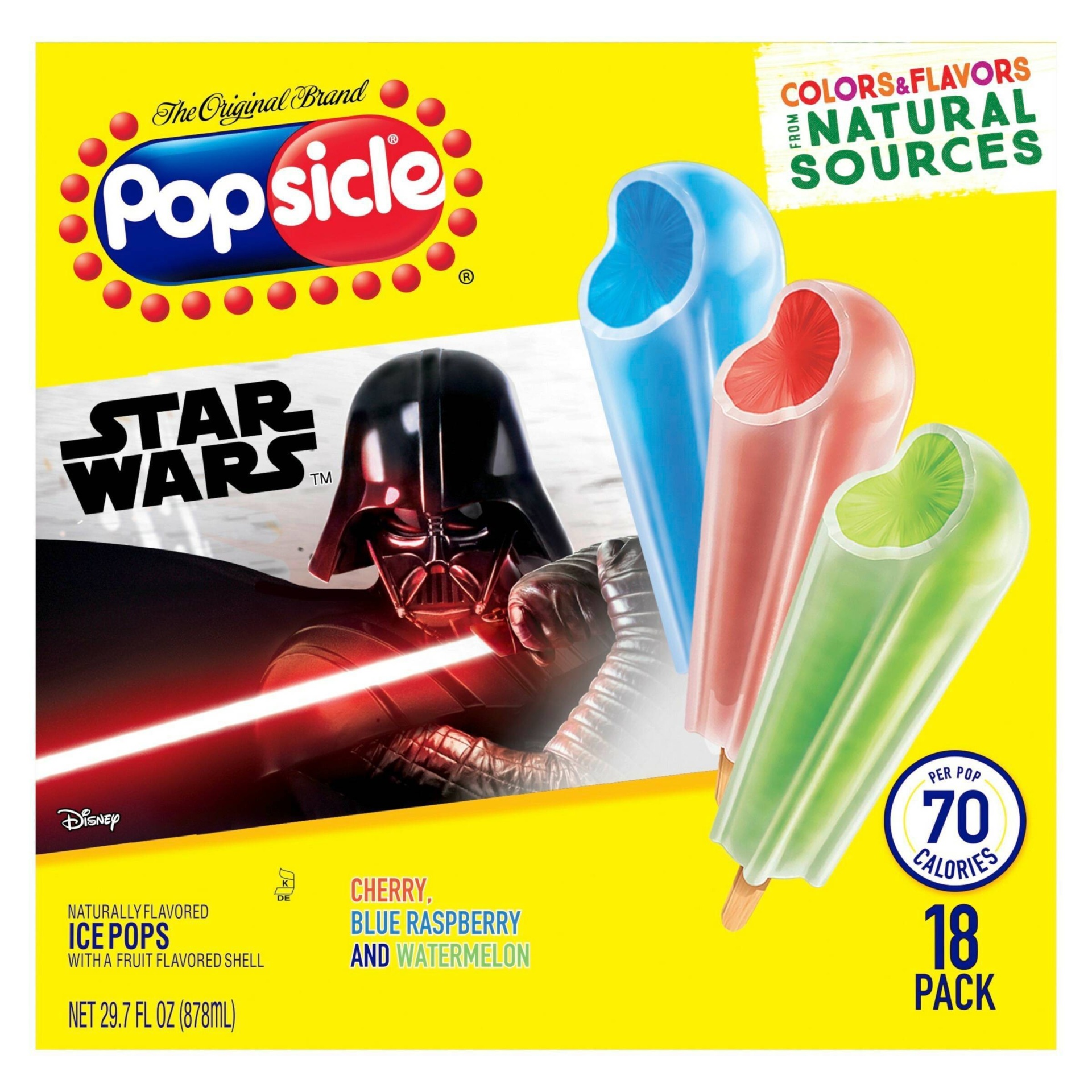 slide 1 of 5, Popsicle Star Wars, 18 ct; 28.8 fl oz