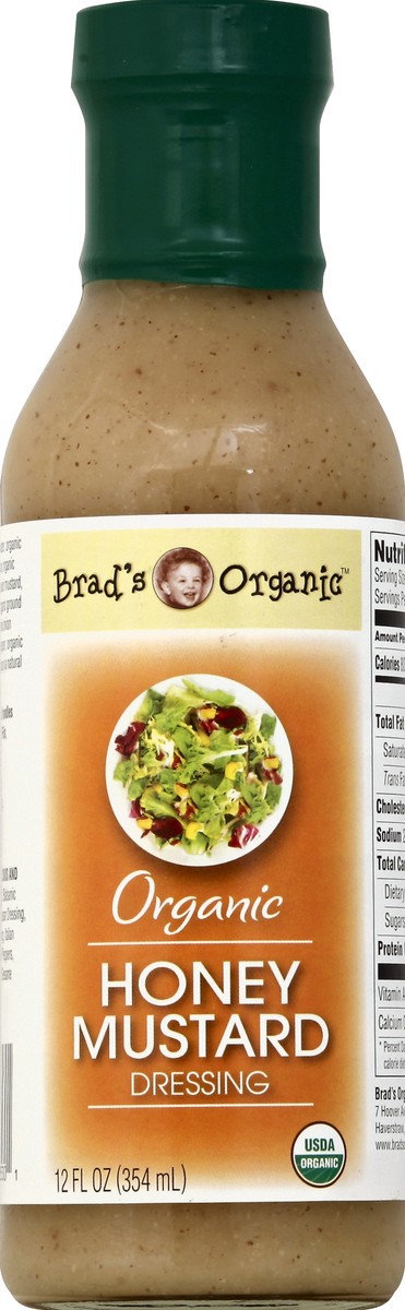 slide 2 of 2, Brad's Organic Dressing, Honey Mustard, 12 fl oz