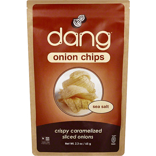 slide 1 of 1, Dang Onion Chips, Sea Salt, 2.3 oz