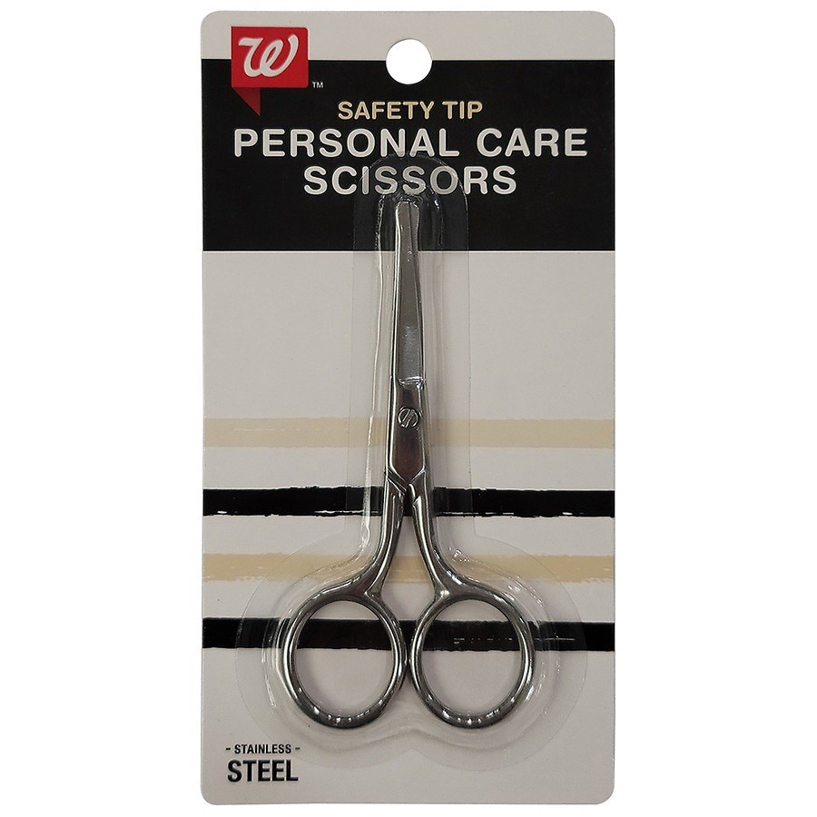 slide 1 of 1, Walgreens Beauty Safety Tip Personal Care Scissors, 1 ct