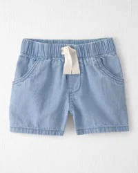 Little Planet Toddler Organic Cotton Chambray Shorts - 4T
