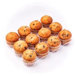 Giant Eagle Mini Muffins, Chocolate Chip, 12 Count