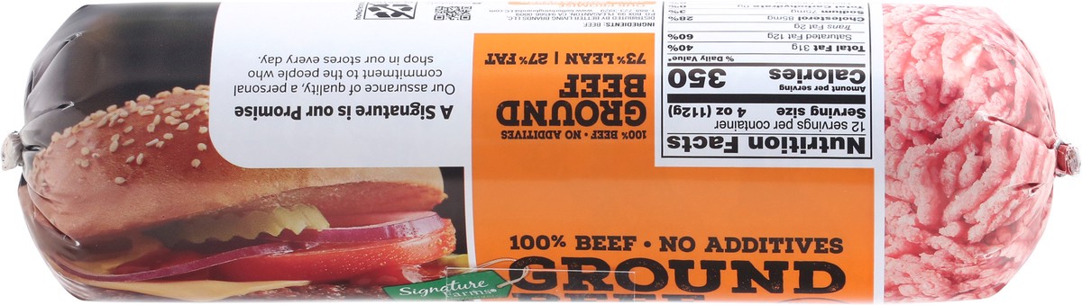 slide 6 of 12, Signature Select 73%/27% Ground Beef 48 oz, 48 oz