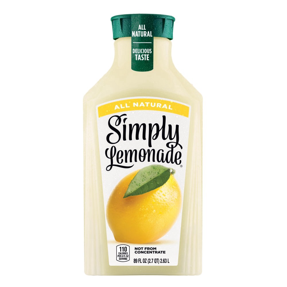 slide 1 of 2, Simply Lemonade Bottle, 89 fl oz, 89 fl oz