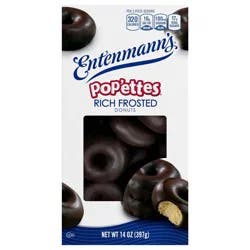 Entenmann's Pop'ettes Donuts, Rich Frosted 12 Oz