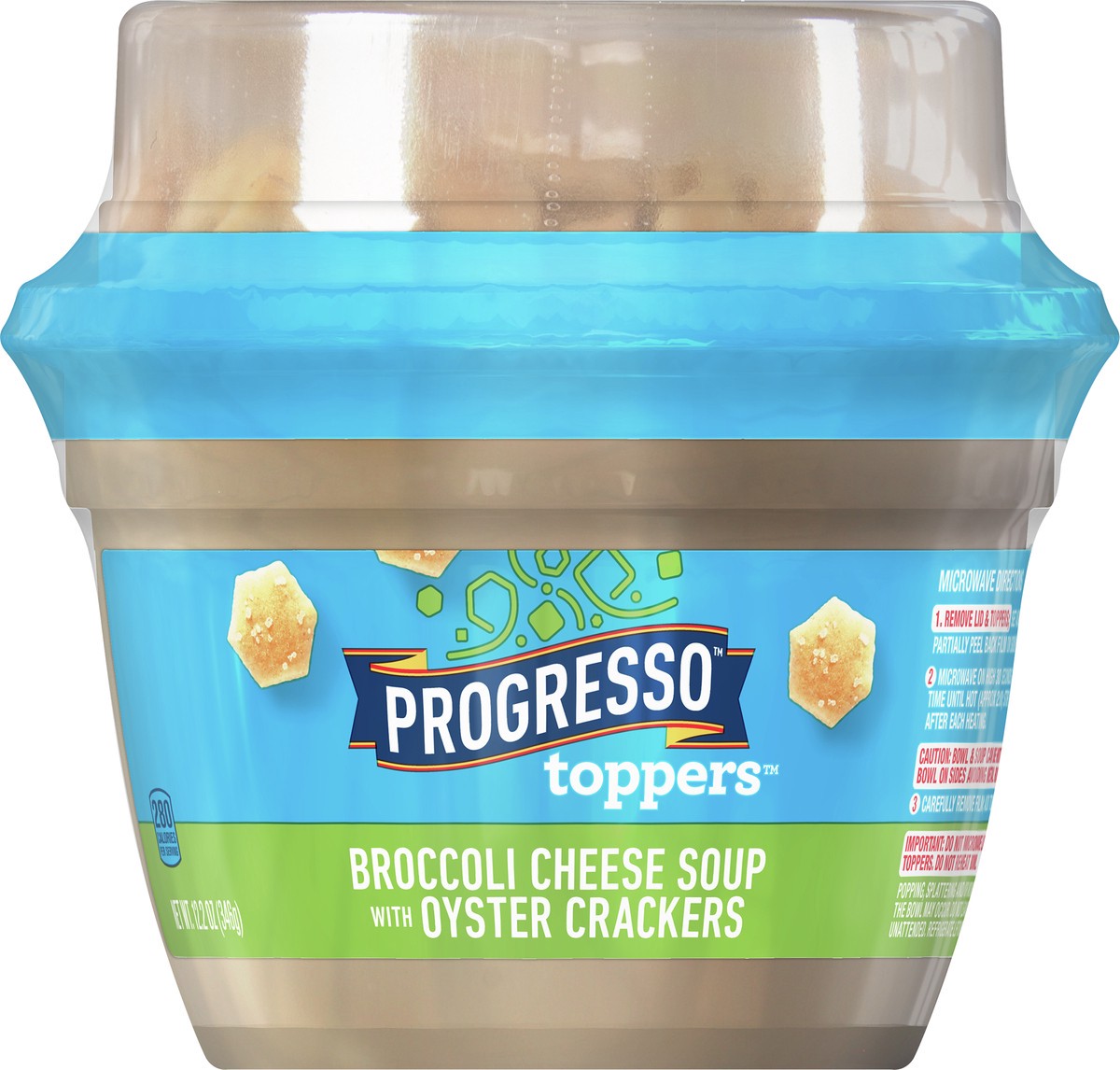 slide 7 of 9, Progresso Toppers, Broccoli Cheese Soup, 12.2 ounces, 12.2 oz