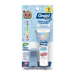 Orajel Kids Cocomelon Tooth & Gum Cleanser With Finger Brush