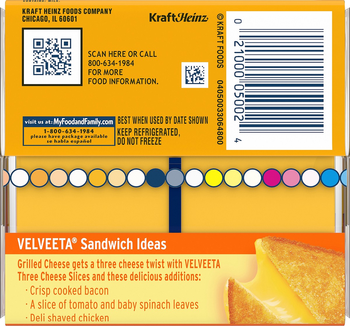 slide 6 of 9, Velveeta Slices 3 Cheese with Cheddar, Colby & Asiago, 16 ct Pack, 16 ct