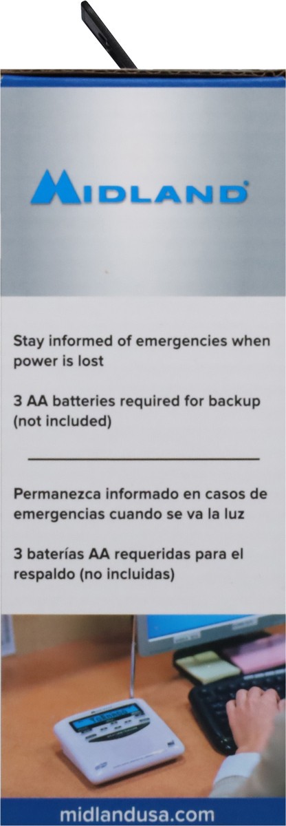 slide 4 of 9, Midland Weather Alert Radio 1 ea, 1 ct