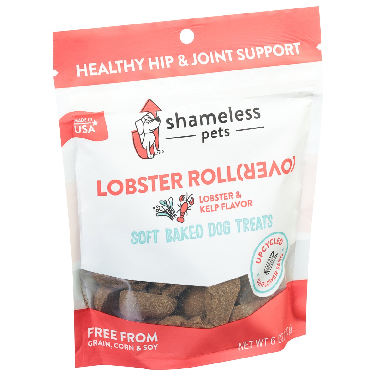 slide 2 of 9, Shameless Pets Soft Baked Lobster Roll (Over) Dog Treats 6 oz, 6 oz