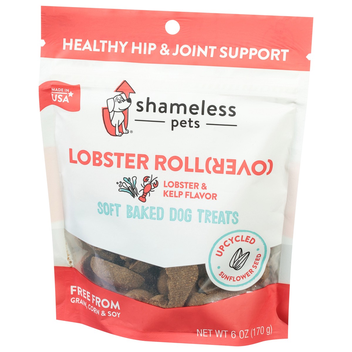 slide 3 of 9, Shameless Pets Soft Baked Lobster Roll (Over) Dog Treats 6 oz, 6 oz