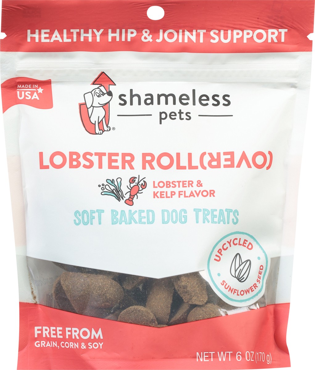 slide 6 of 9, Shameless Pets Soft Baked Lobster Roll (Over) Dog Treats 6 oz, 6 oz