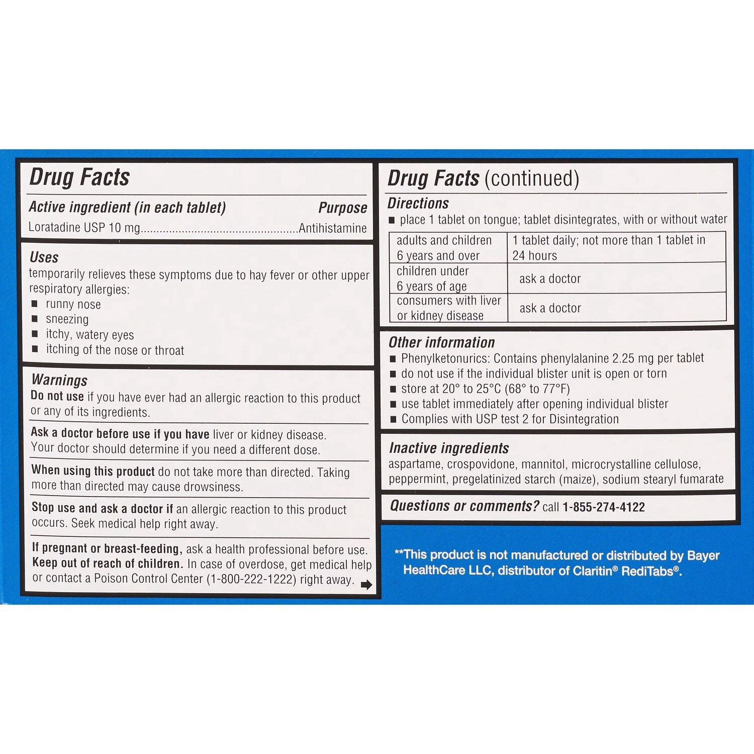 slide 3 of 5, Cvs 24hr Allergy Relief Loratadine Orally Disintegrating Tablets, 30 Ct, 30 ct