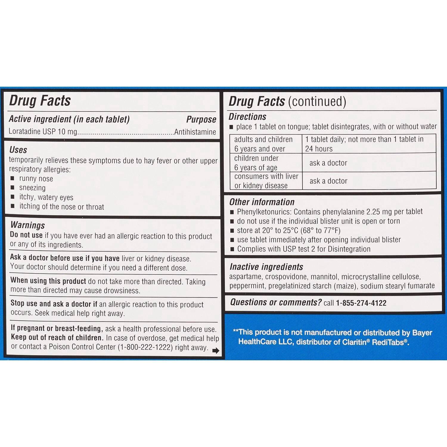 slide 5 of 5, Cvs 24hr Allergy Relief Loratadine Orally Disintegrating Tablets, 30 Ct, 30 ct