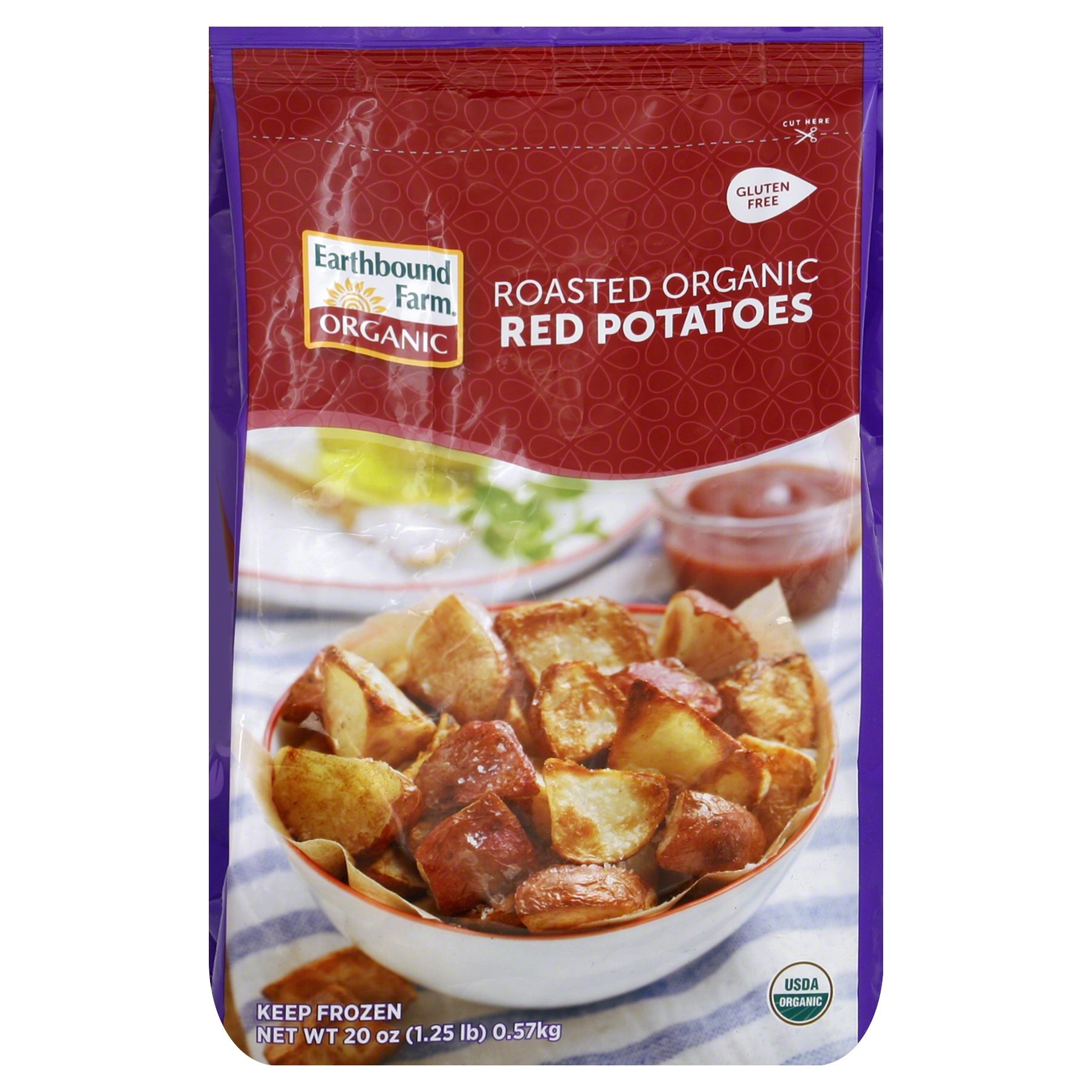 slide 1 of 1, Earthbound Farm Roasted Organic Red Potatoes, 20 oz