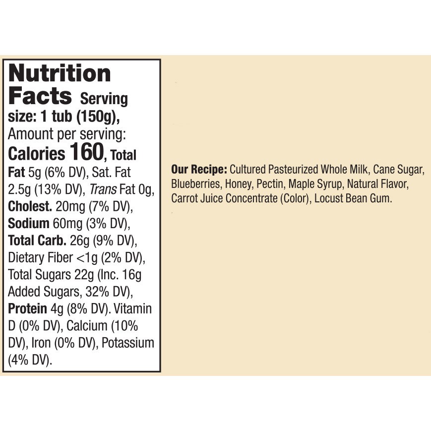 slide 5 of 5, Brown Cow Whole Milk Blueberry Yogurt, 5.3 fl oz