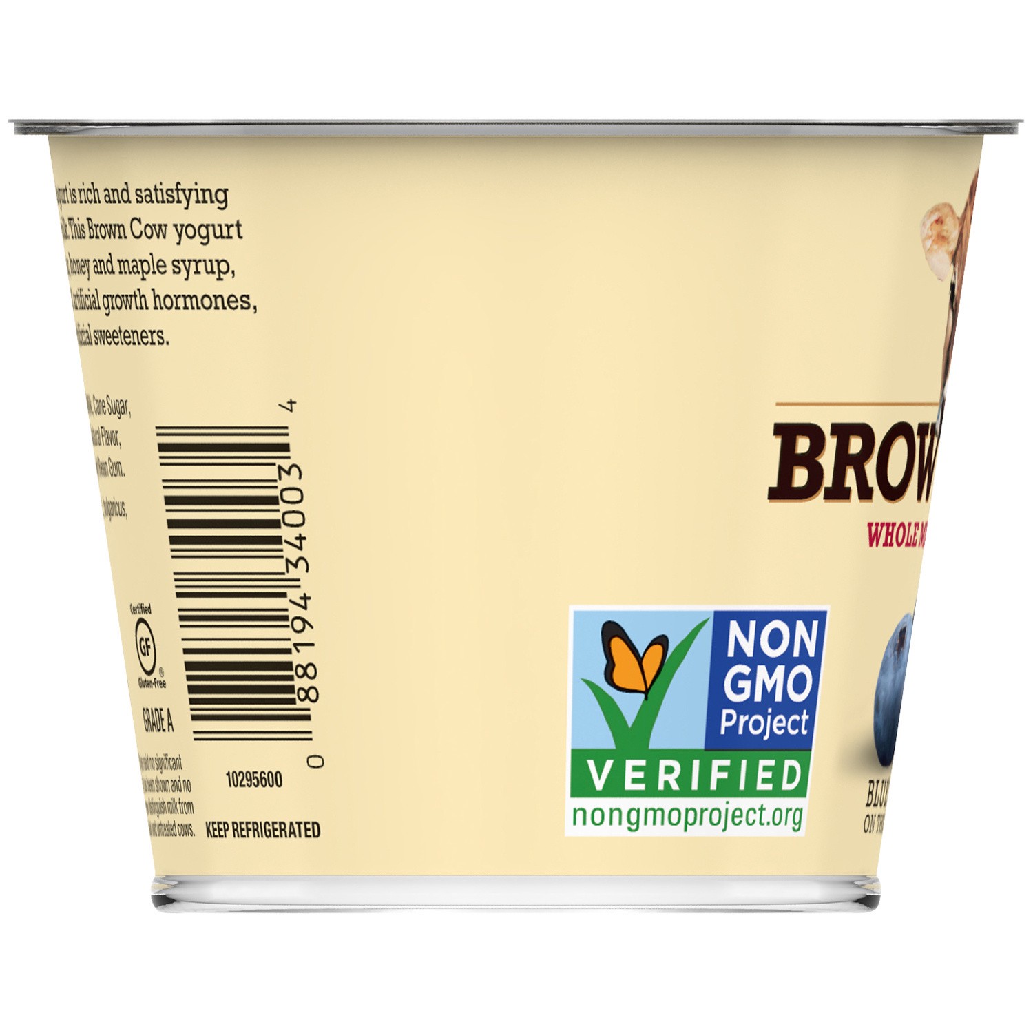 slide 3 of 5, Brown Cow Whole Milk Blueberry Yogurt, 5.3 fl oz