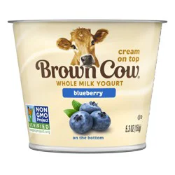 Brown Cow Whole Milk Blueberry Yogurt - 5.3 fl oz
