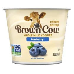 Brown Cow Whole Milk Blueberry Yogurt - 5.3 fl oz