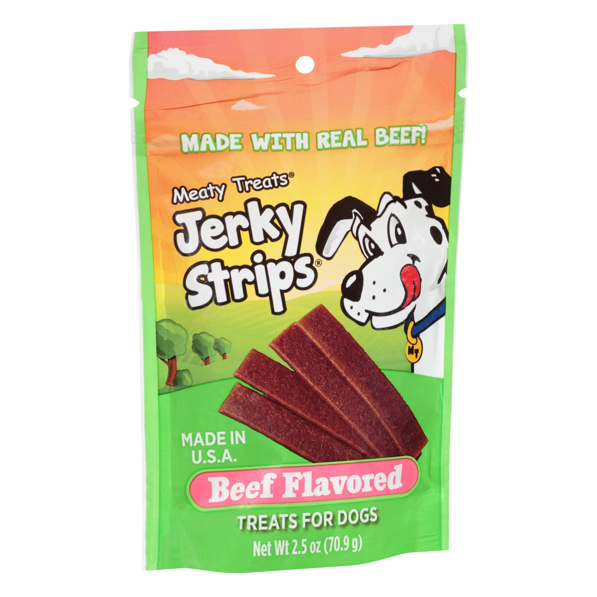 slide 7 of 9, Meaty Treats Beef Flavored Jerky Strips 2.5 oz, 2.5 oz