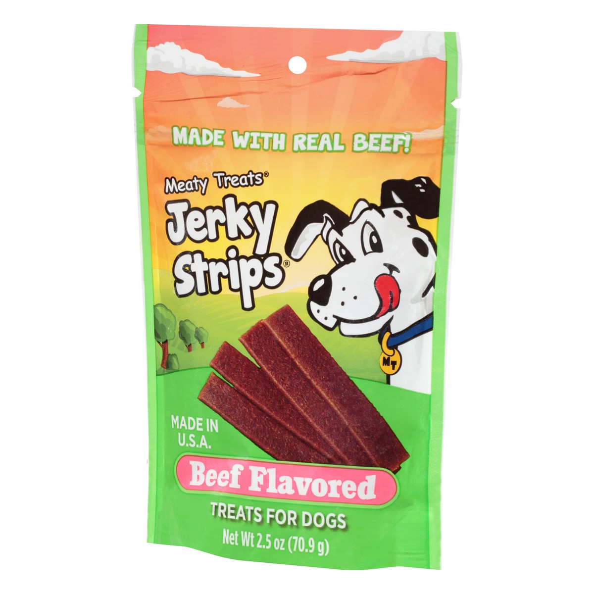 slide 4 of 9, Meaty Treats Beef Flavored Jerky Strips 2.5 oz, 2.5 oz