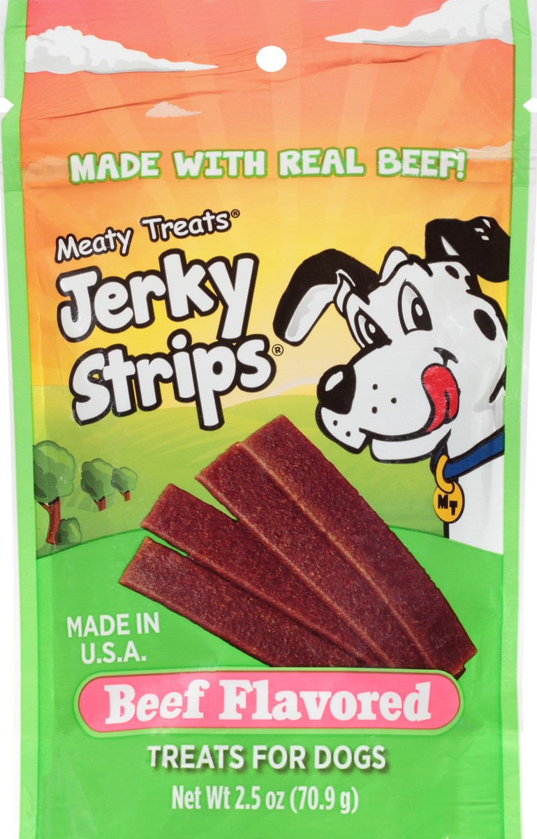 slide 8 of 9, Meaty Treats Beef Flavored Jerky Strips 2.5 oz, 2.5 oz