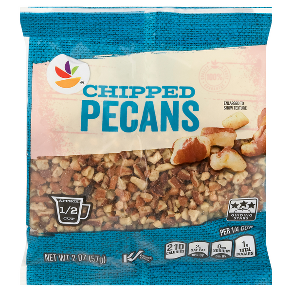 slide 1 of 1, Giant Pecans Chipped, 2 oz
