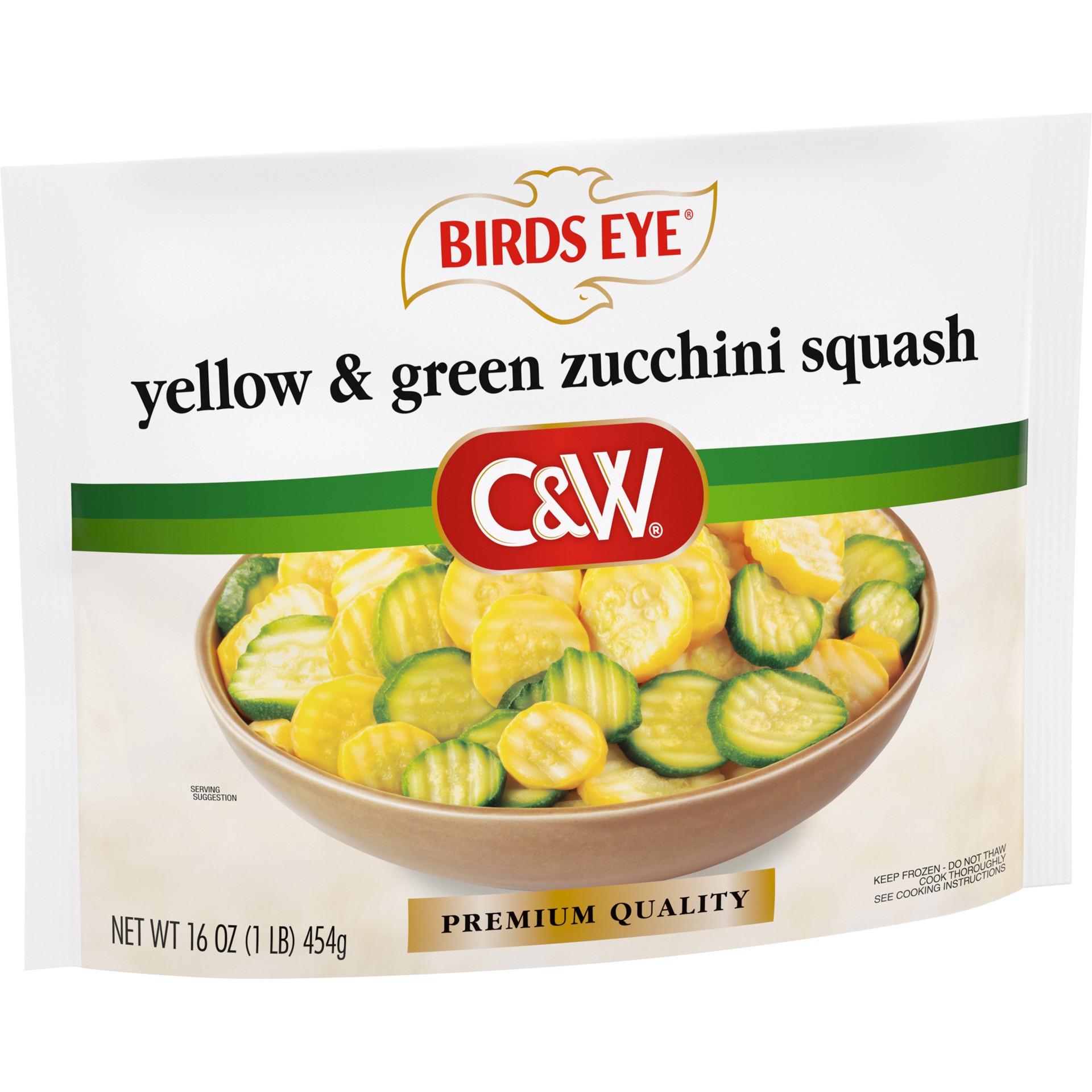 slide 3 of 5, Birds Eye C&W Premium Quality Yellow & Green Zucchini Squash 16 oz, 16 oz