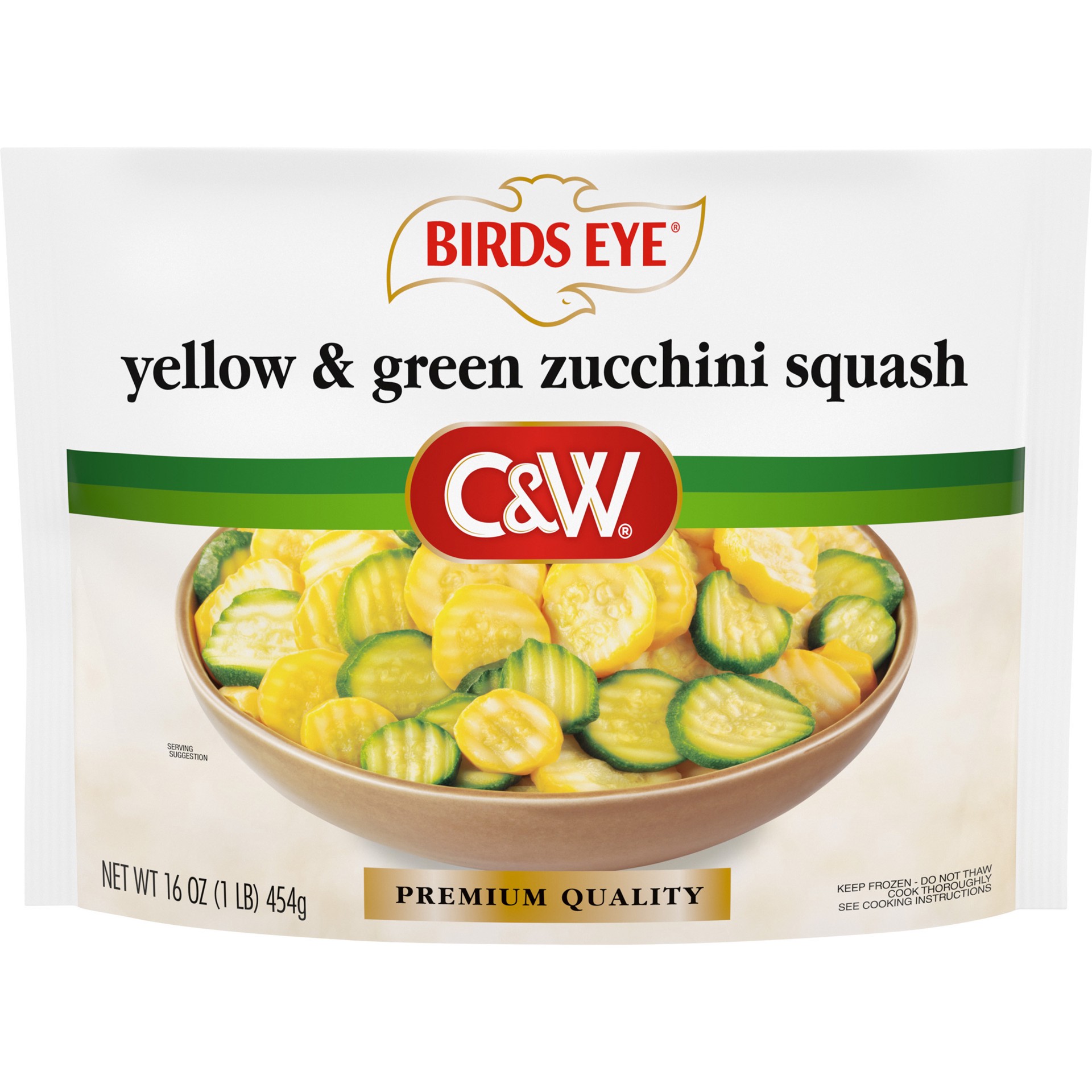 slide 1 of 5, Birds Eye C&W Premium Quality Yellow & Green Zucchini Squash 16 oz, 16 oz