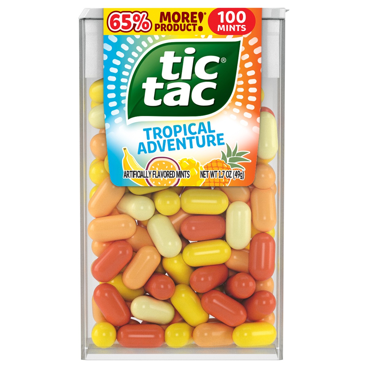slide 11 of 11, Tic Tac Tropical Adventure Mints 100 ea, 100 ct