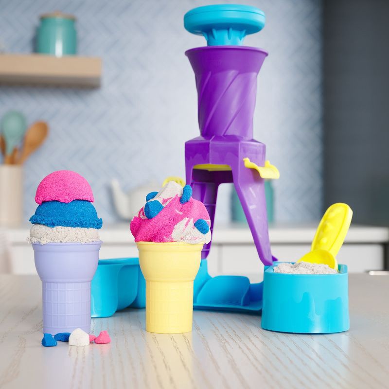 slide 9 of 10, Kinetic Sand Soft Serve Station Sand Art, 1 ct