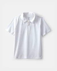Oshkosh Boys Uniform Active Polo Shirt - White White 14