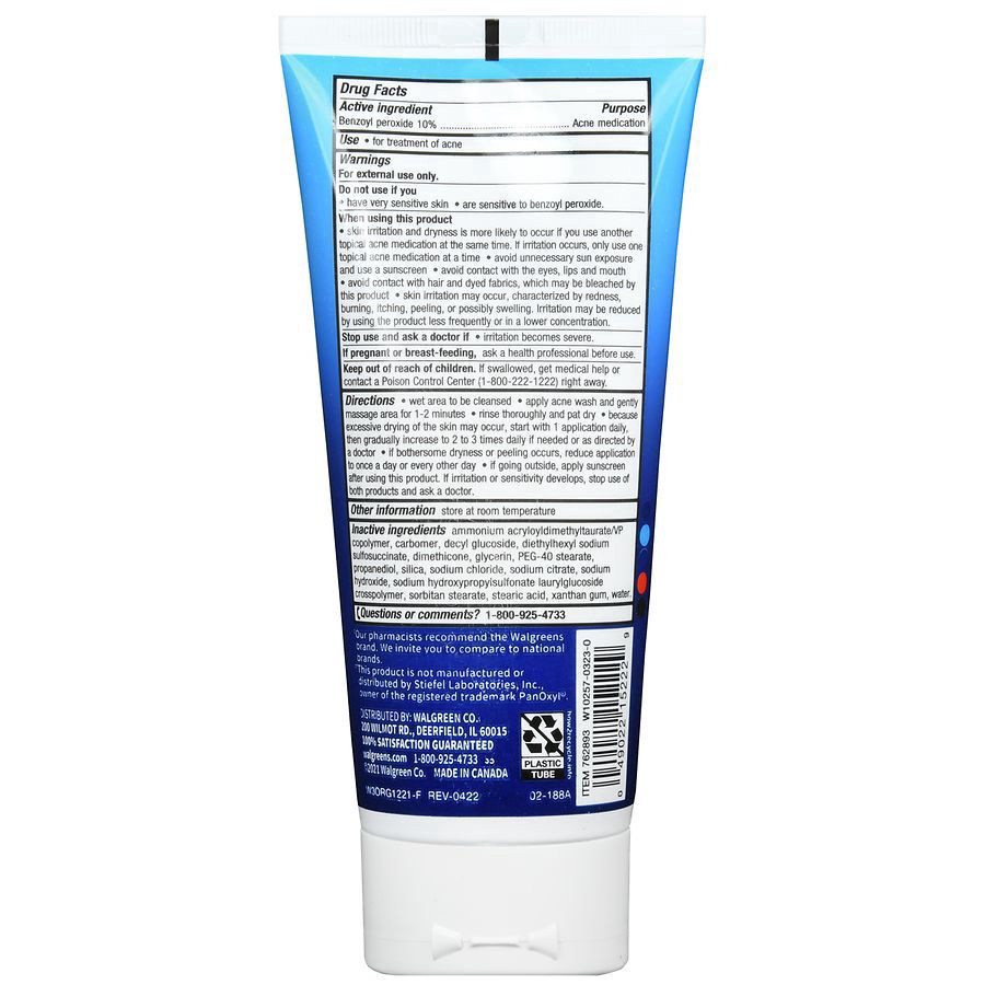 slide 2 of 5, Walgreens Maximum Strength Acne Foaming Wash with 10% Benzoyl Peroxide, 5.5 oz