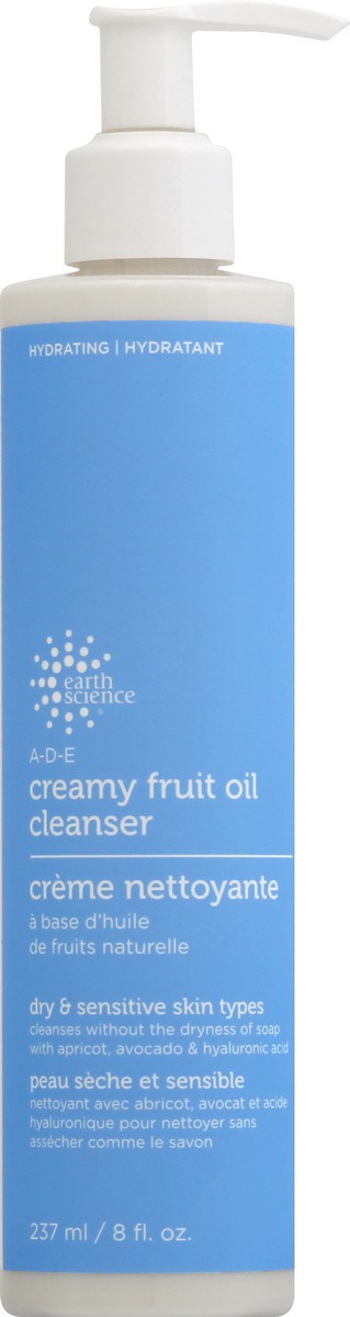 slide 5 of 9, Earth Science Creamy Fruit Oil Hydrating Cleanser 237 ml, 237 ml