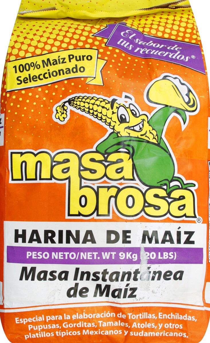 slide 6 of 6, Masa Brosa Corn Masa, Instant, 20 lb