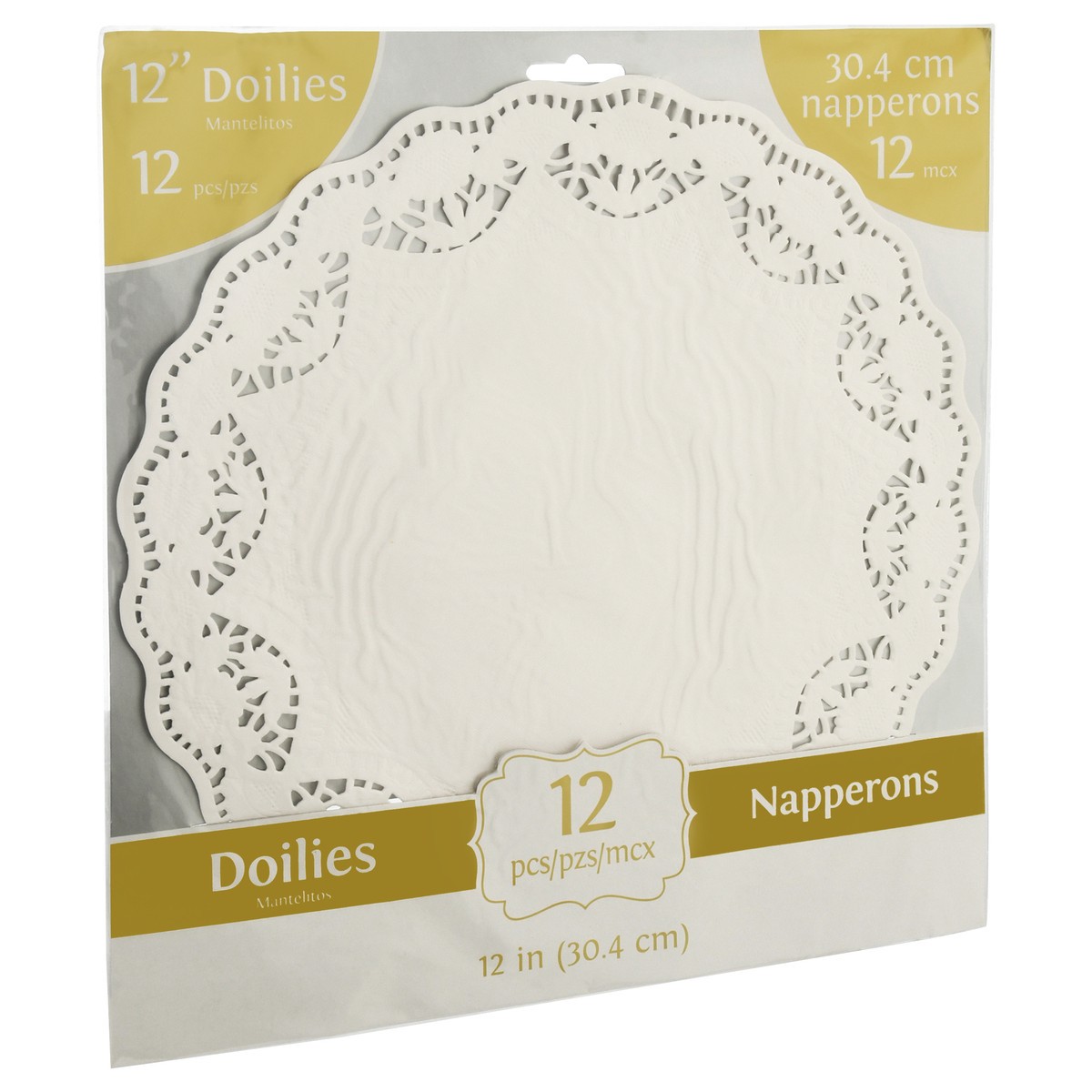 slide 4 of 11, Christmas Doilies Whit, 12 ct